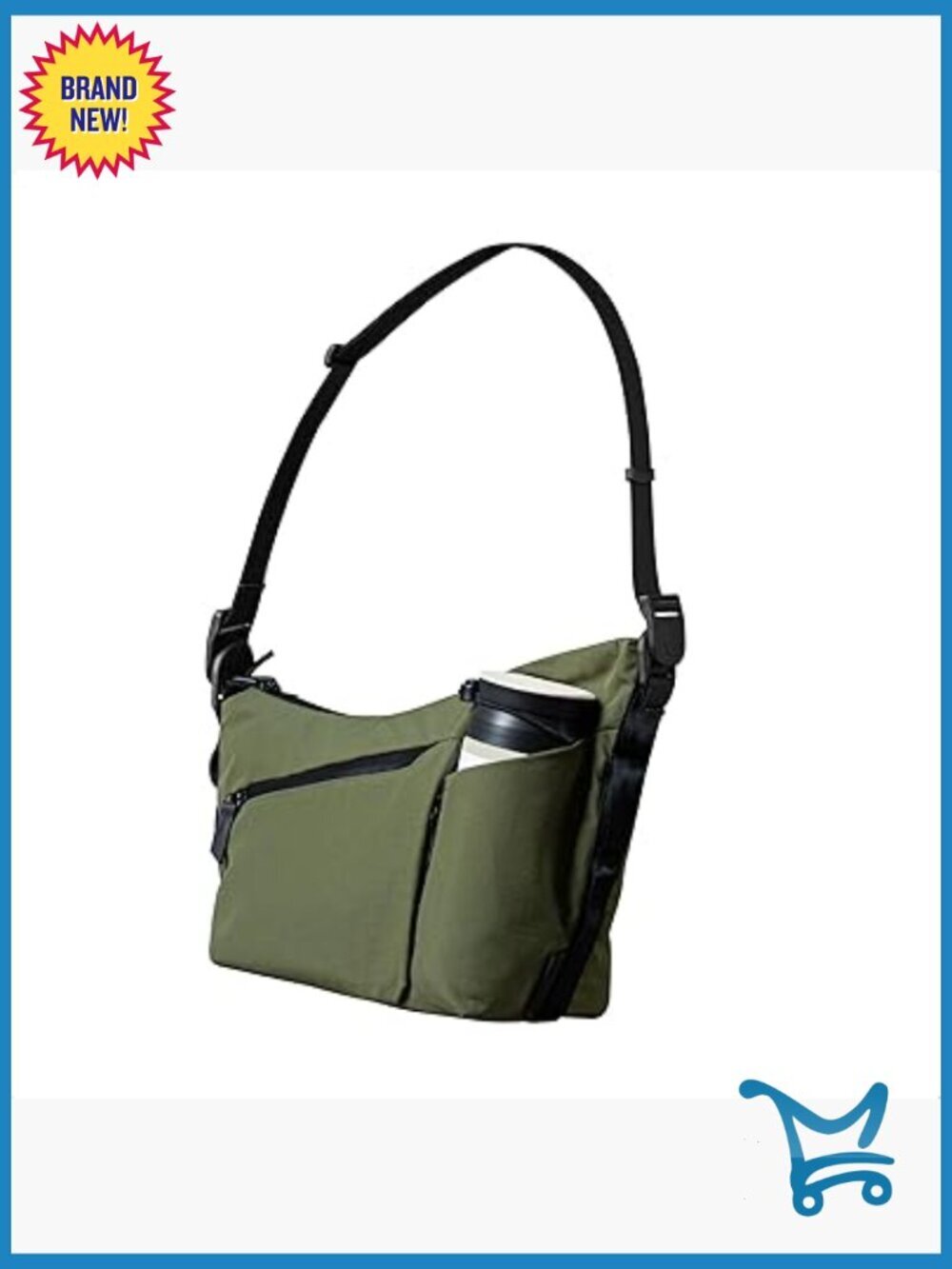 4L Weatherproof Crossbody Satchel with Expandable Bottle Pocket & Key Tether